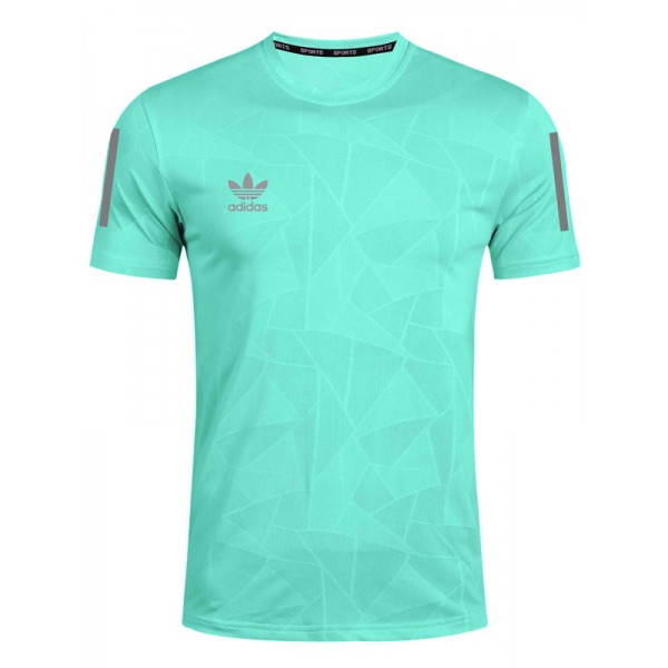 Adas training jersey green-blue sportswear uniform men's soccer shirt football casual short sleeve sport t-shirt 2023-2024